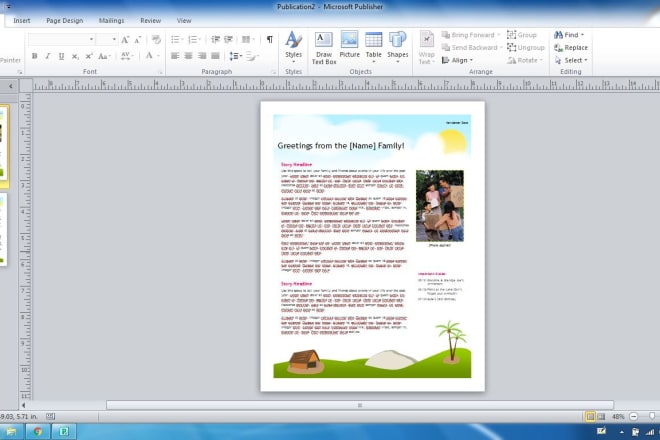I will design microsoft publisher flyer, brochure or any template