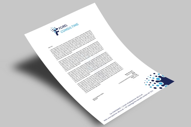 I will design minimalist and corporate letterhead for your business