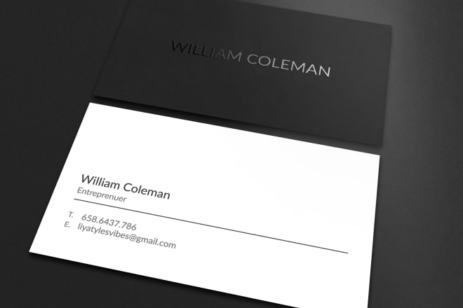 I will design minimalist business card design