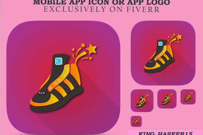 I will design mobile app icon or app logo
