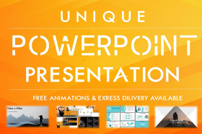 I will design modern and professional powerpoint presentation