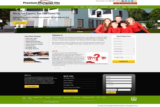 I will design mortgage broker website landing page for conversion