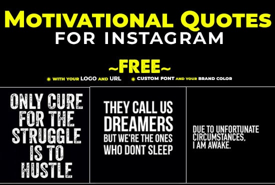 I will design motivational quotes for instagram