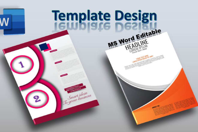 I will design ms word editable template