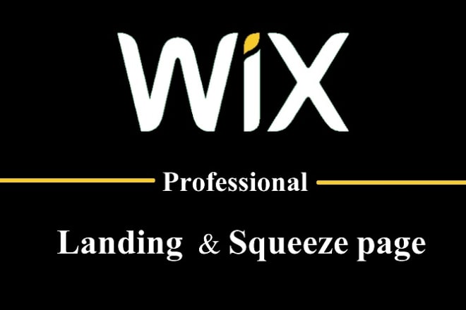 I will design or redesign a wix landing or squeeze page