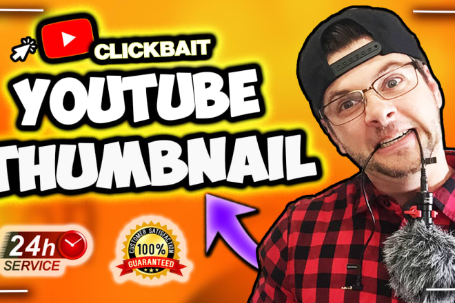 I will design outstanding youtube thumbnails in 24 hours