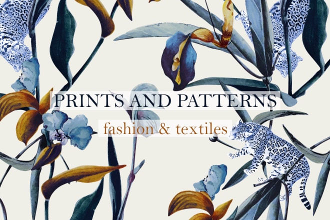 I will design patterns for textiles and any other surface