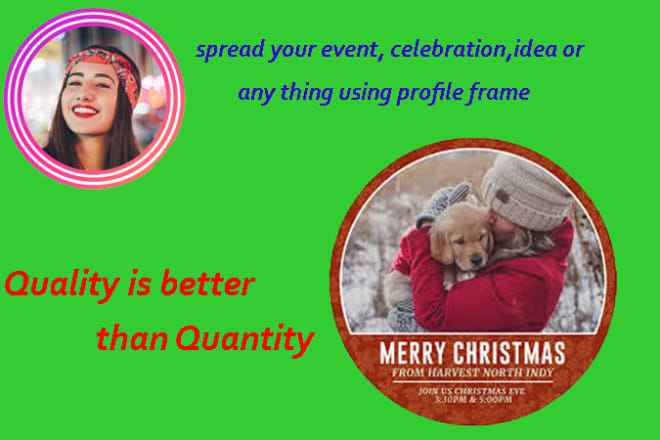 I will design perfect facebook profile frame very quickly