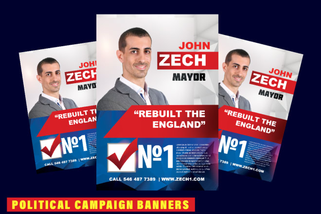 I will design perfect social media banners for political campaign