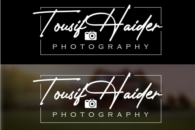 I will design photography or watermark signature logo