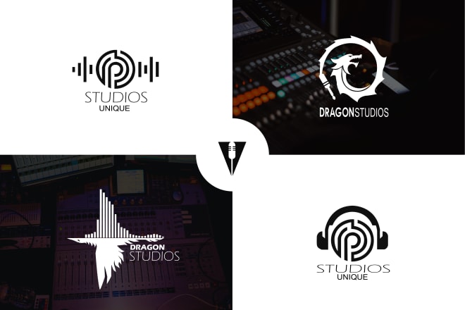 I will design podcast, music, dj, producer or studio record logo professional
