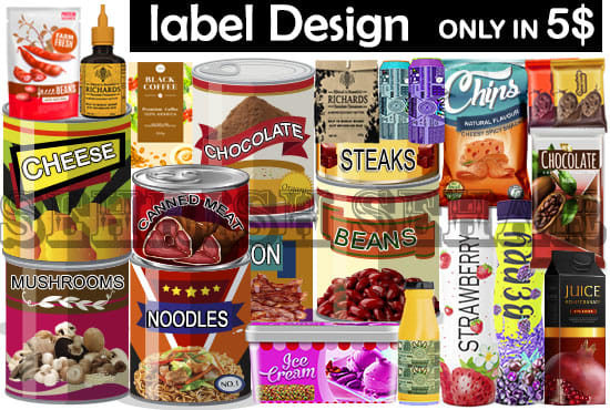 I will design product label and packaging design