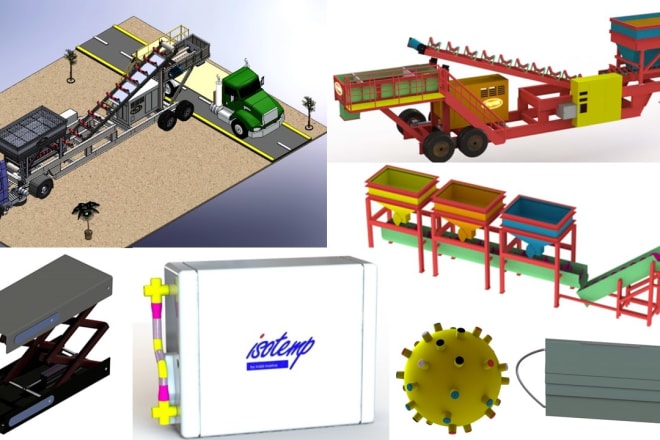 I will design products using solidworks for mechanical engineers and professionals