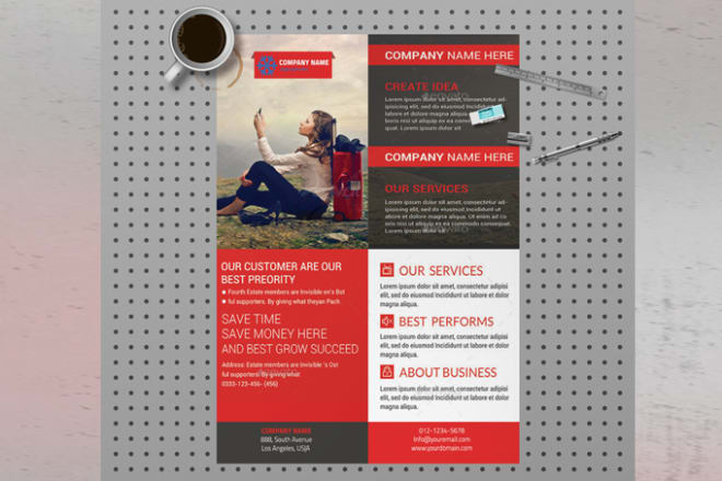 I will design professional corporate flyer, poster, brochure