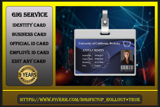 I will design professional id card identity card and edit any card