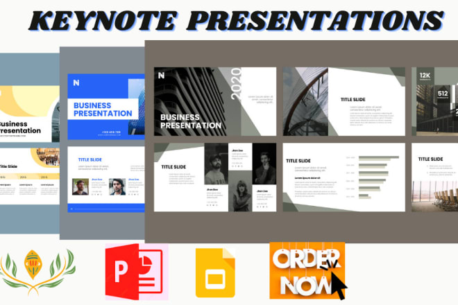 I will design professional keynote powerpoint presentations