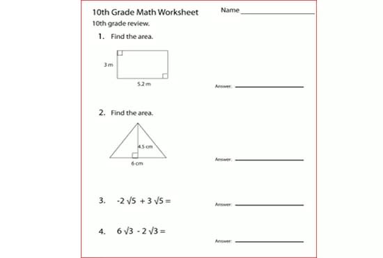I will design professional maths worksheets for all grades