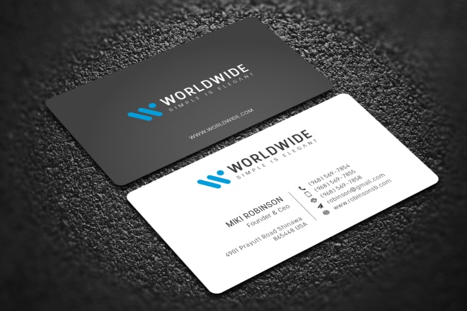 I will design professional minimal business card, logo in 10 hours