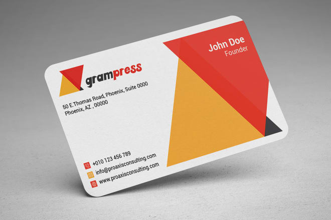 I will design professional modern business card