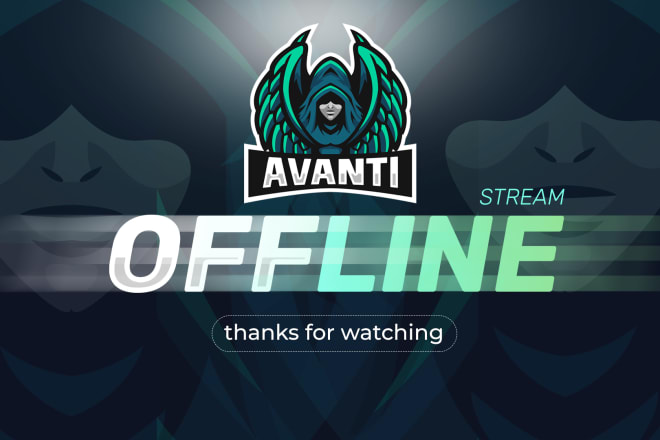 I will design professional offline screen for twitch