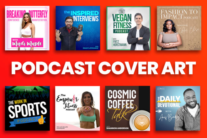 I will design professional podcast cover art and logo