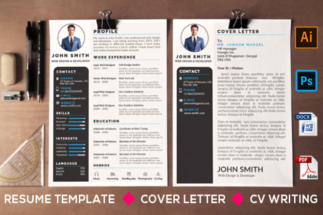 I will design professional resume, CV writing and cover letter