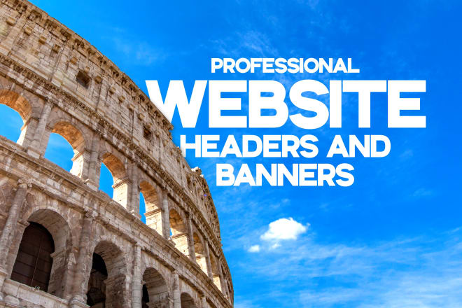 I will design professional website banners and headers