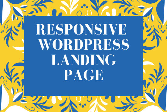 I will design professional wordpress squeeze page or landing page