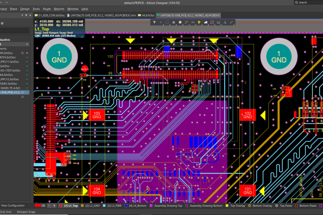 I will design prototype electronic circuit schematic pcb pcba altium designer