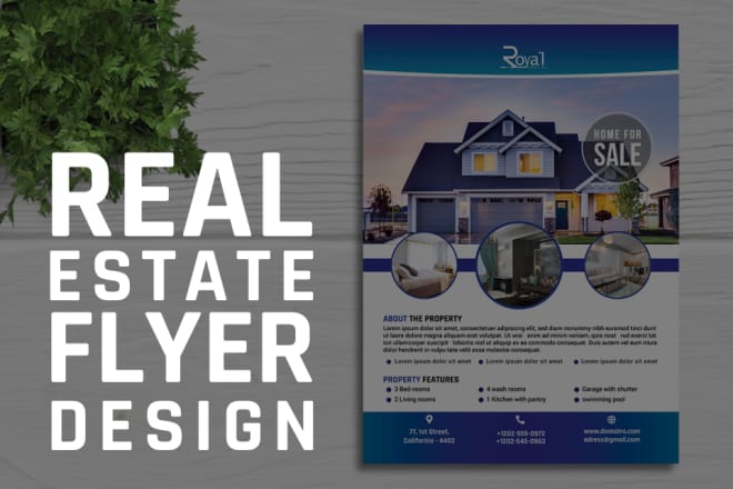 I will design real estate flyer, brochure and postcard