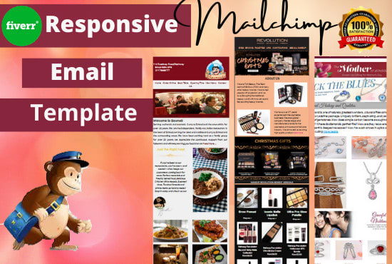 I will design responsive mailchimp email template or newsletter