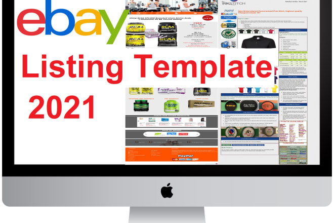 I will design responsive professional ebay listing template 2021