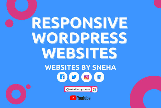I will design responsive wordpress websites