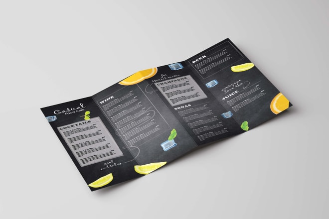 I will design restaurant menus, brochure or flyer or catalog