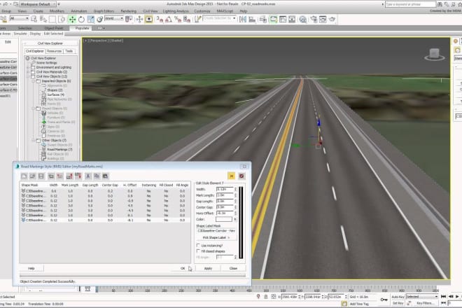 I will design roads in autocad and civil 3d professionally