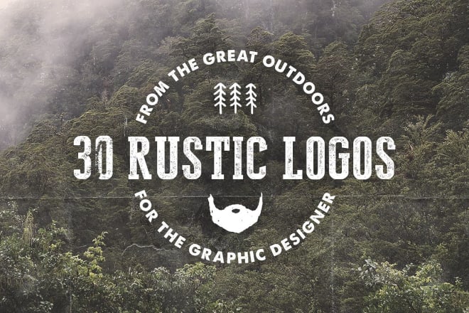 I will design rustic vintage logo