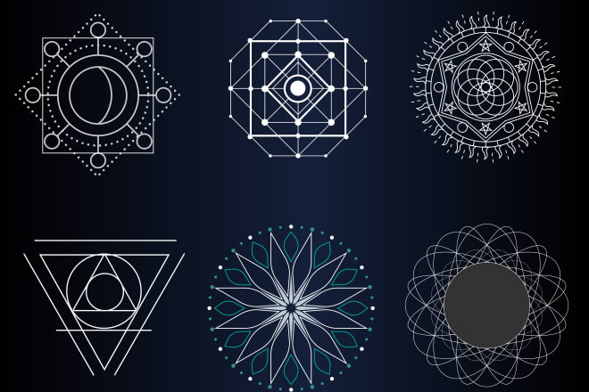 I will design sacred geometry or mystical or mandala logo