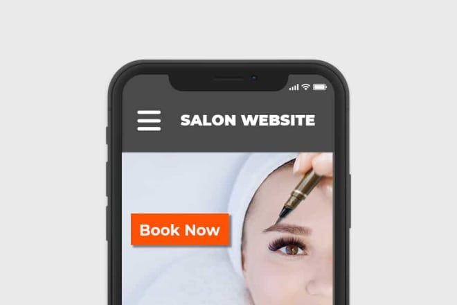 I will design salon website, spa website and barber website with hair extensions