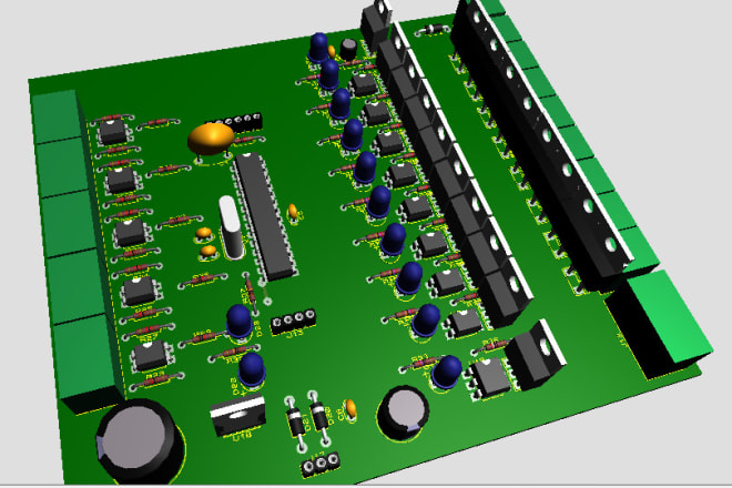 I will design schematic, pcb with gerber files