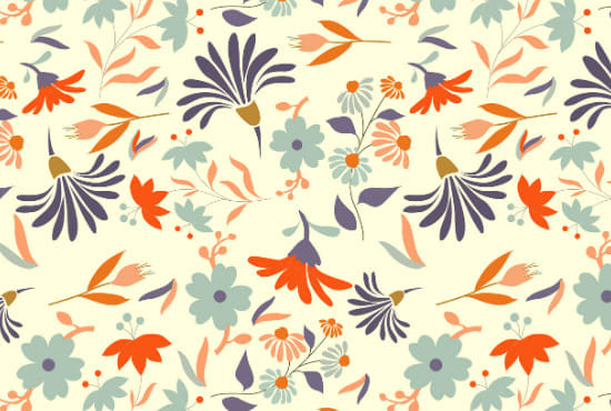 I will design seamless textile hand drawn vector patterns