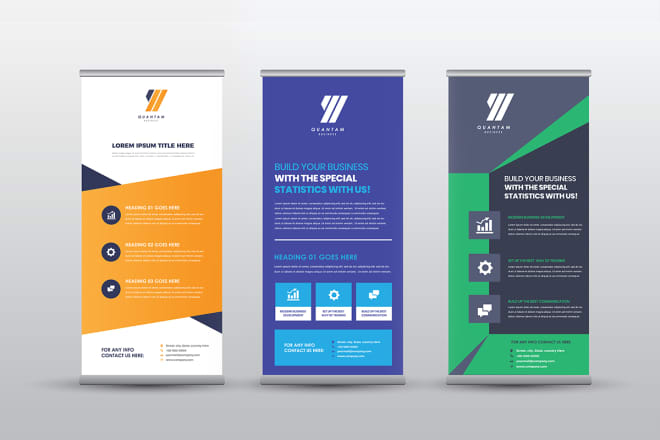 I will design seminar and conference roll up banner, poster, billboard, signage design