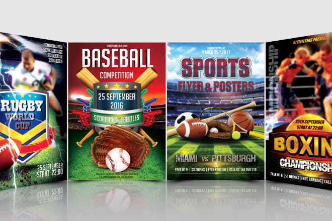 I will design sports flyer, football, gym, fitness flyers