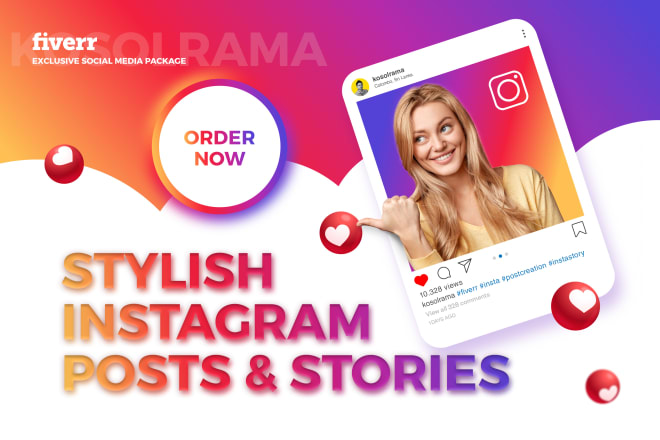 I will design stunning and stylish instagram post and story designs