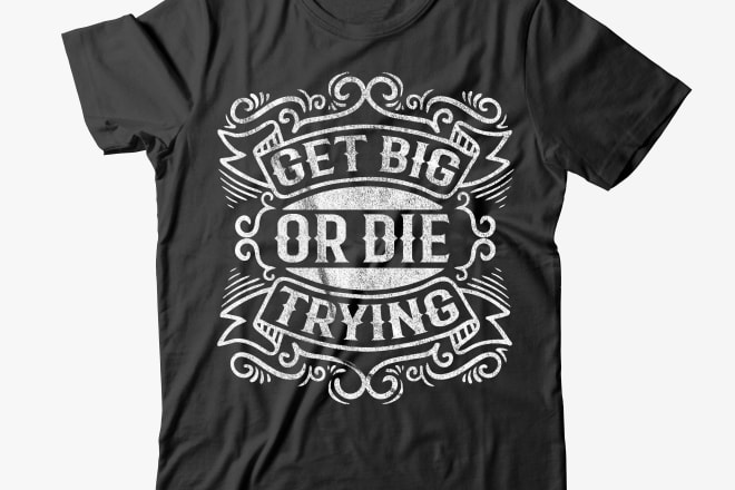 I will design typography, vintage or custom t shirt designs for print on demand