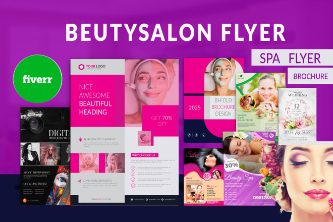 I will design unique beauty salon flyer, spa flyer, or brochure