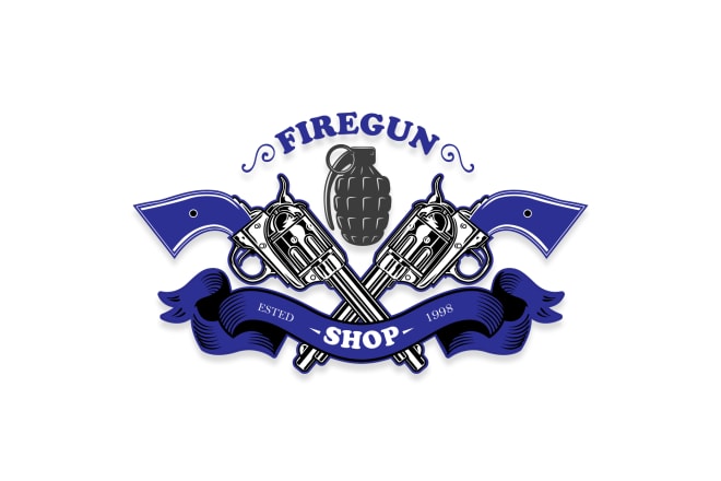 I will design unique gun shop logo within 24 hours