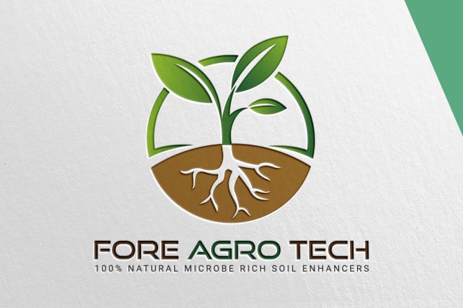 I will design unique natural agricultural gardening and farming logo