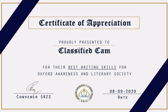 I will design unlimited certificates, business cards for you