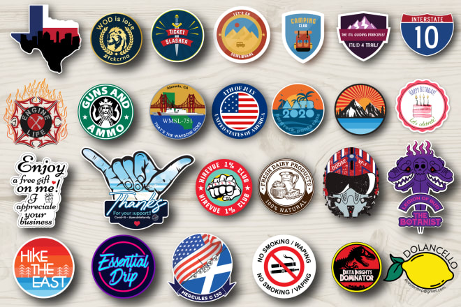 I will design vintage,retro stickers,patch,badges in few hours