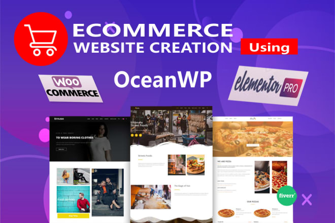 I will design wordpress ecommerce website with oceanwp pro theme and elementor